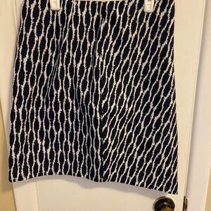 Stylish Navy and White Skirt